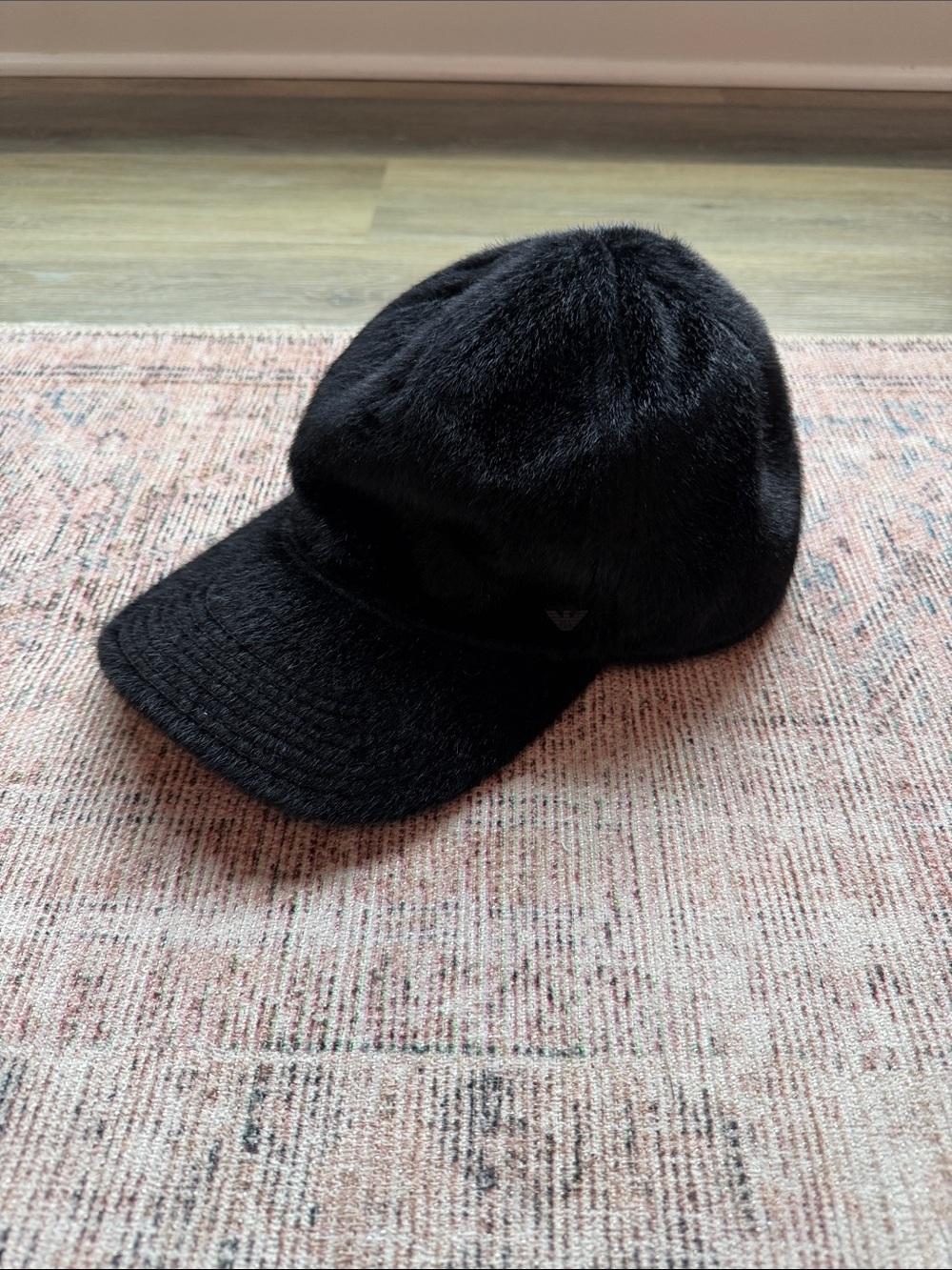 Emporio Armani Faux Fur Baseball Hat